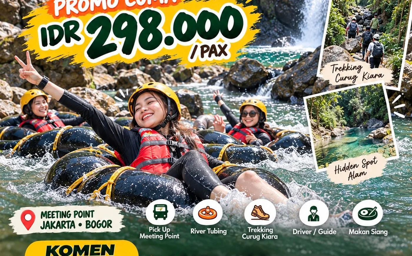 River Tubing dan Trekking Curug Kiara